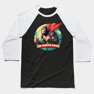 Heroes David Bowie Monkey Baseball T-Shirt